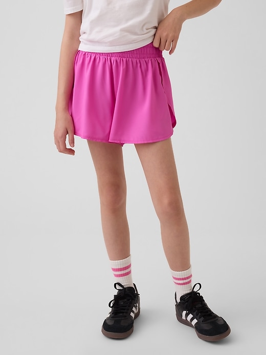 Image number 3 showing, Kids Quick-Dry Butterfly-Hem Run Shorts