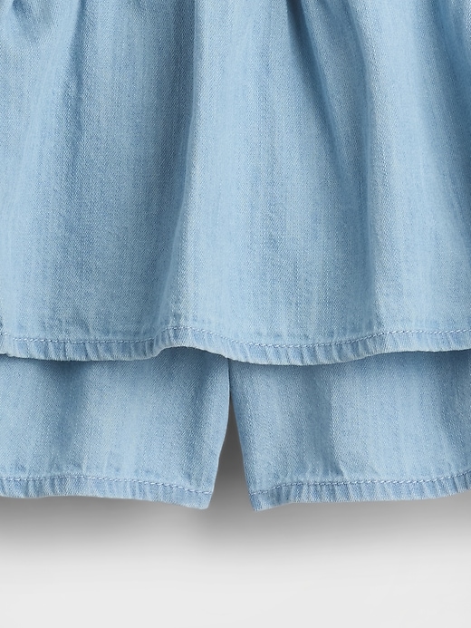 Image number 4 showing, Kids Denim Tiered Skort