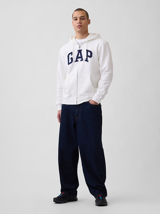 Adult VintageSoft Arch Logo Zip Hoodie | Gap