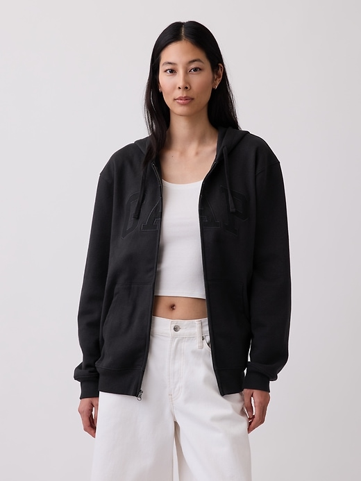 Adult VintageSoft Arch Logo Zip Hoodie | Gap