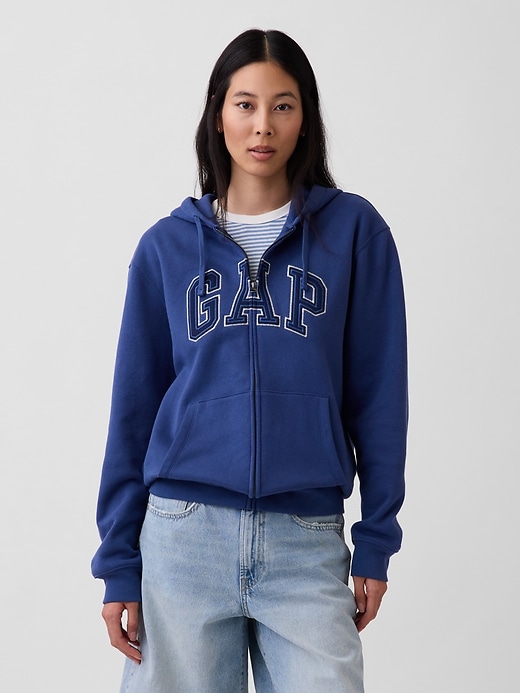 Image number 5 showing, Adult VintageSoft Arch Logo Zip Hoodie