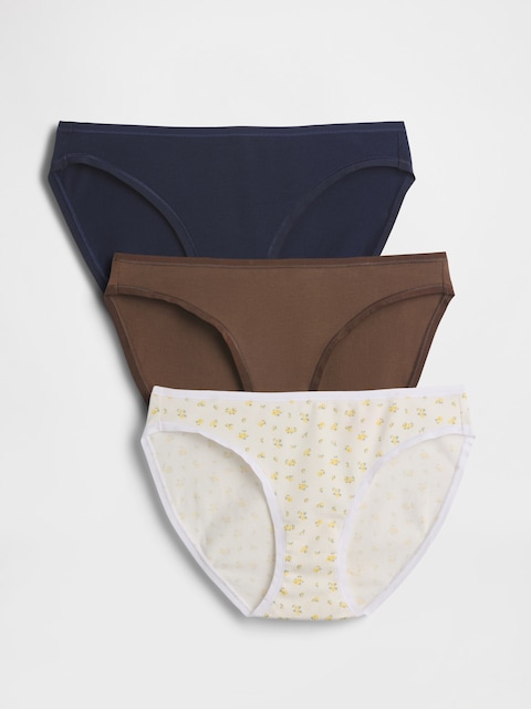 Organic Stretch Cotton Bikini (3-Pack)