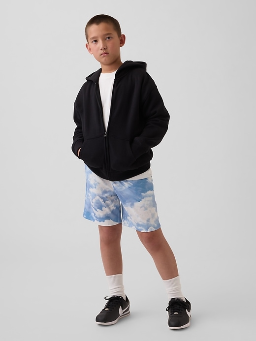 Image number 1 showing, Kids GapFit 6" Recycled Mesh Easy Shorts