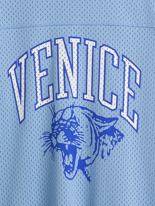 Image number 5 showing, Kids Mesh Oversized Graphic Jersey T-Shirt