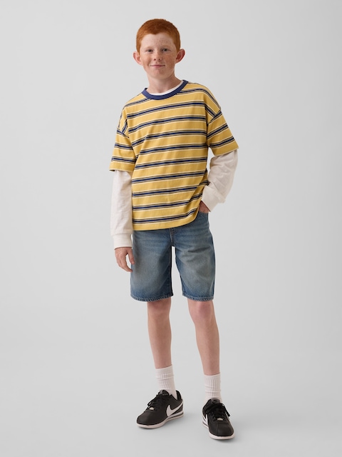 SHORT CONFORT ANNÉES 1990 EN DENIM DOUCEUR SUPRÊME POUR ENFANT