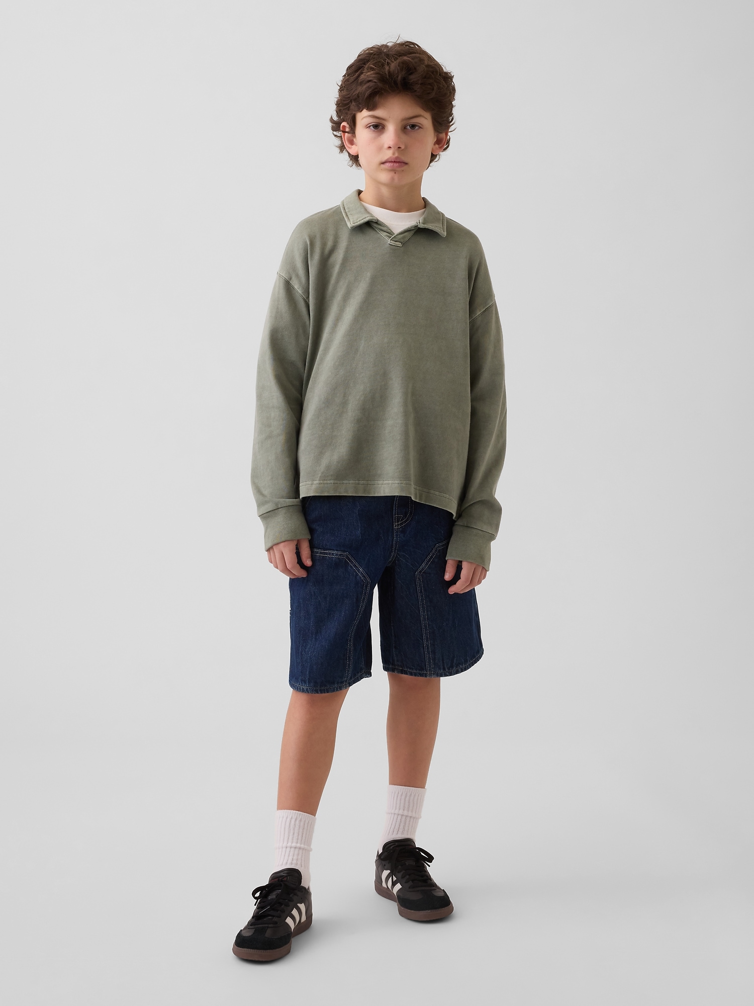 SHORT COUPE MENUISIER CONFORT ANNÉES 90 EN DENIM DOUCEUR SUPRÊME POUR ENFANT
