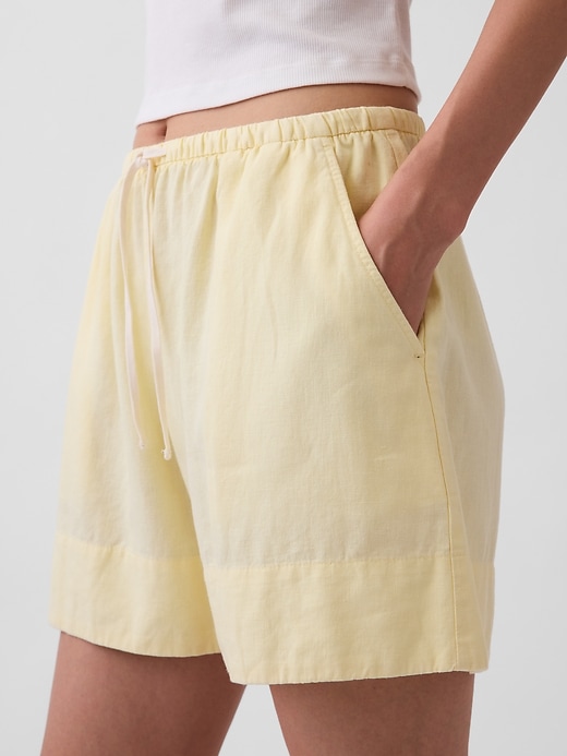 Image number 8 showing, Linen-Blend Easy Shorts