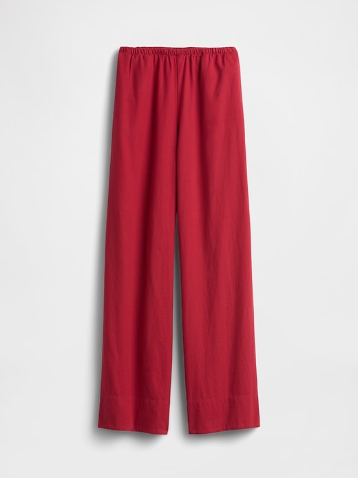 Image number 5 showing, Linen-Blend Easy Wide-Leg Pants