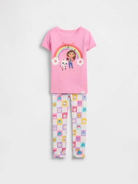 PYJAMA EN COTON BIOLOGIQUE BROSSÉ MOTIF GABBY ET LA MAISON MAGIQUE POUR BÉBÉ ET TOUT-PETIT