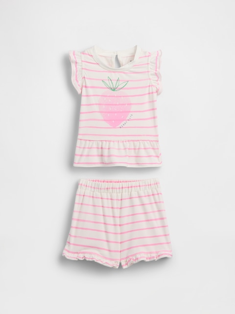 Baby First Favorites JerseySoft Strawberry Outfit Set