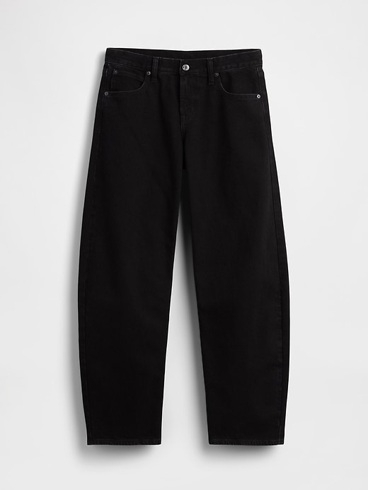 Image number 5 showing, Low Rise Barrel Jeans