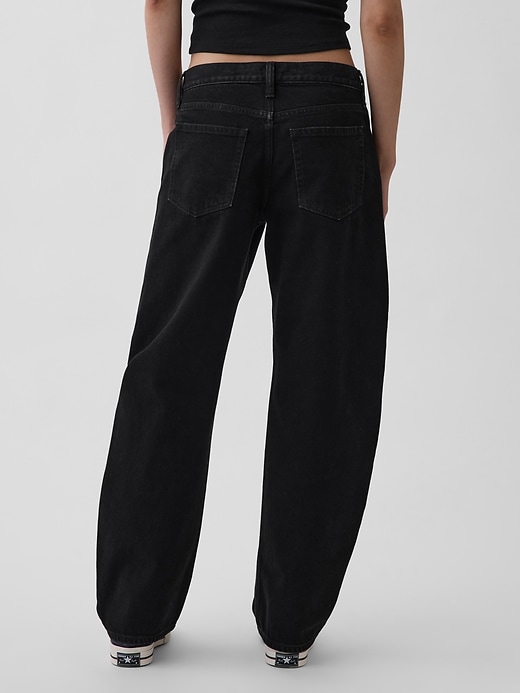 Image number 4 showing, Low Rise Barrel Jeans