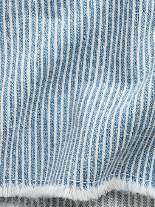 Image number 6 showing, Kids Low Rise Stride Denim Stripe Shorts