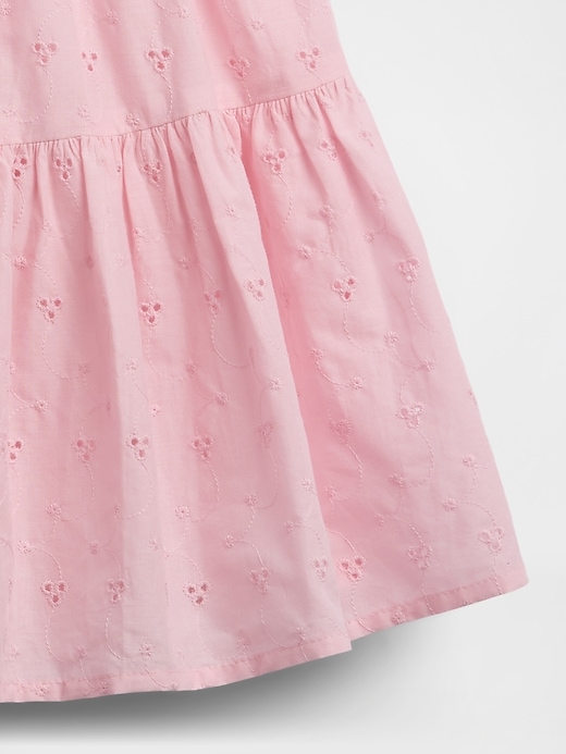 Image number 4 showing, Kids Mixed Media Tiered Tank Dress