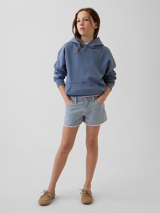Image number 1 showing, Kids Low Rise Stride Denim Stripe Shorts
