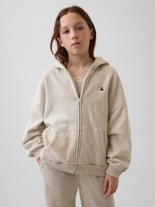 Image number 1 showing, Kids VintageSoft Oversized Zip Hoodie