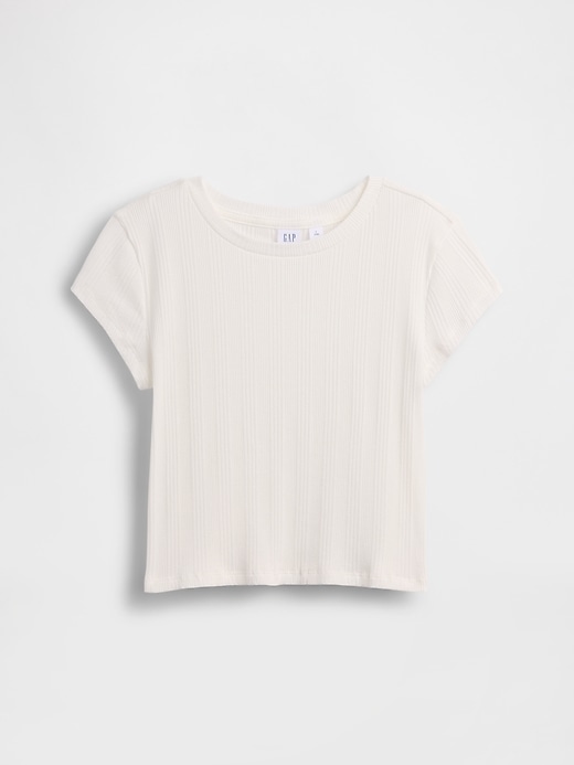 Image number 2 showing, Kids Variegated Rib Fitted T-Shirt