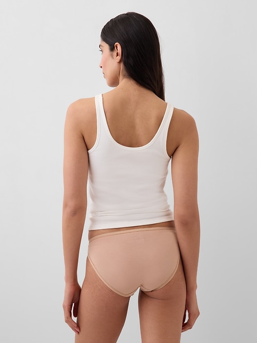 L'image numéro 2 présente Caleçon bikini en coton biologique extensible (paquet de 3)