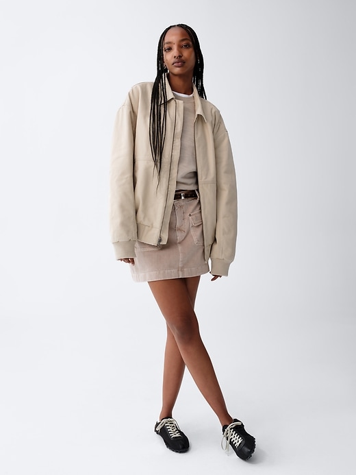Image number 7 showing, Canvas Bomber Jacket
