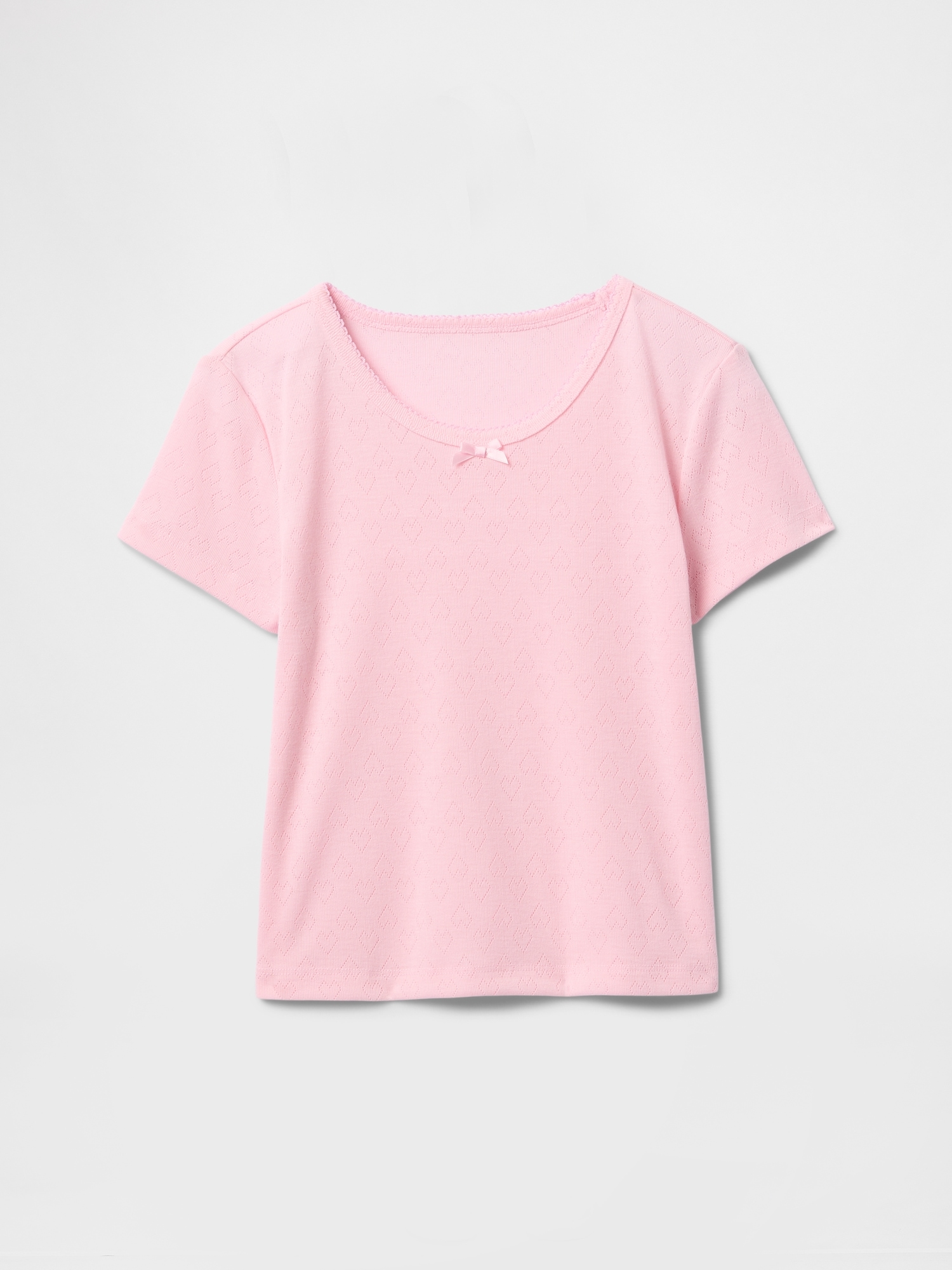 T-SHIRT DE PYJAMA EN TRICOT POINTELLE RECYCLÉ À 100 % POUR ENFANT