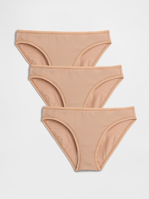 L'image numéro 3 présente Caleçon bikini en coton biologique extensible (paquet de 3)