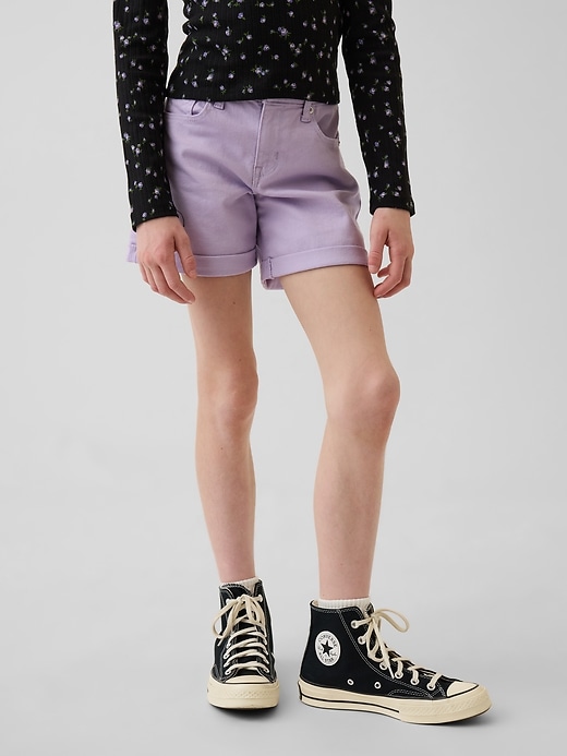 Image number 3 showing, Kids Denim Midi Shorts