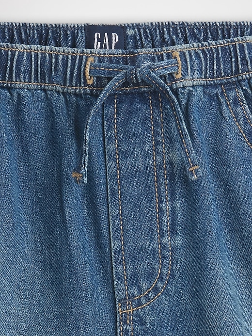 Image number 5 showing, Kids High Rise Denim Easy Dolphin Shorts