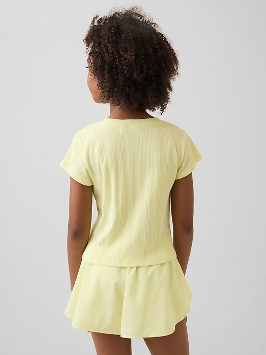 Image number 3 showing, Kids Variegated Rib Fitted T-Shirt