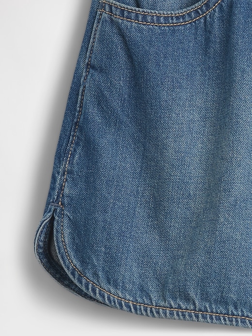Image number 6 showing, Kids High Rise Denim Easy Dolphin Shorts