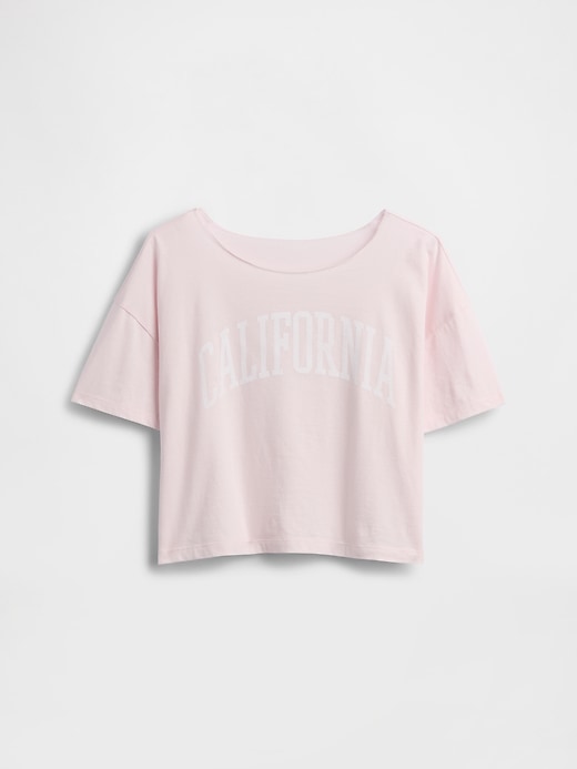 Image number 2 showing, Kids Oversized Wide-Neck T-Shirt