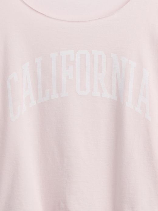 Image number 4 showing, Kids Oversized Wide-Neck T-Shirt