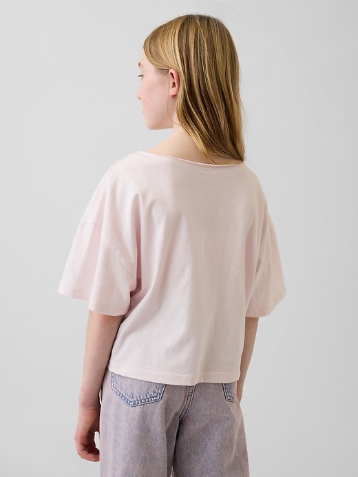 Image number 3 showing, Kids Oversized Wide-Neck T-Shirt