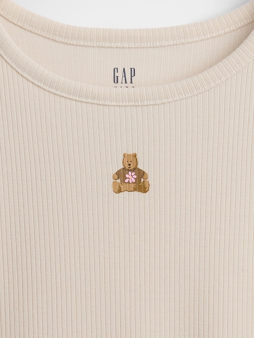 Image number 4 showing, Kids Recycled Rib Brannan Bear PJ Short Set