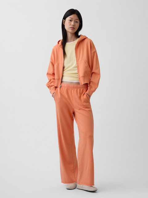 VintageSoft Terry Wide-Leg Sweatpants