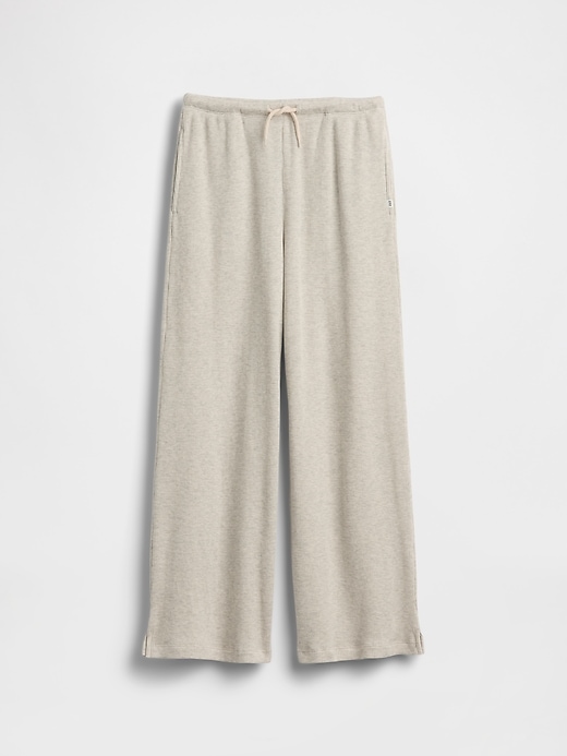 Image number 2 showing, Kids Waffle Relaxed Easy Wide-Leg Pants