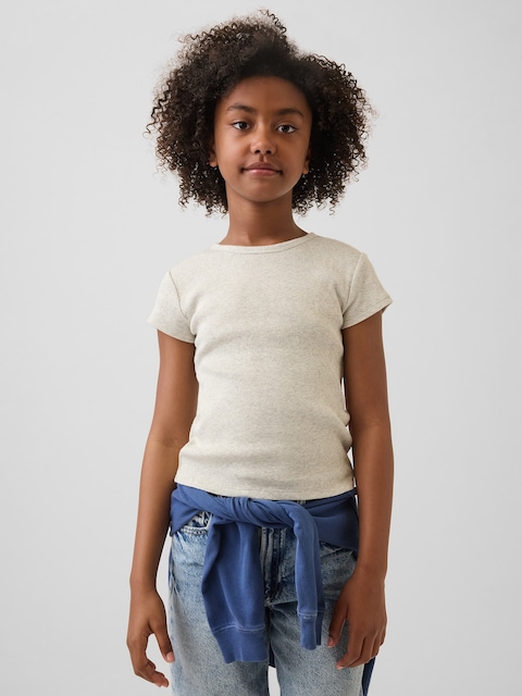 T-SHIRT CÔTELÉ POUR ENFANT