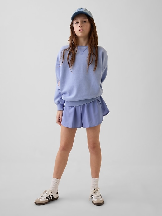 Image number 1 showing, Kids Quick-Dry Butterfly-Hem Run Shorts