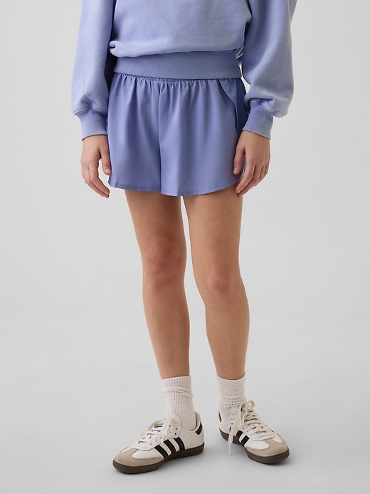 Image number 3 showing, Kids Quick-Dry Butterfly-Hem Run Shorts