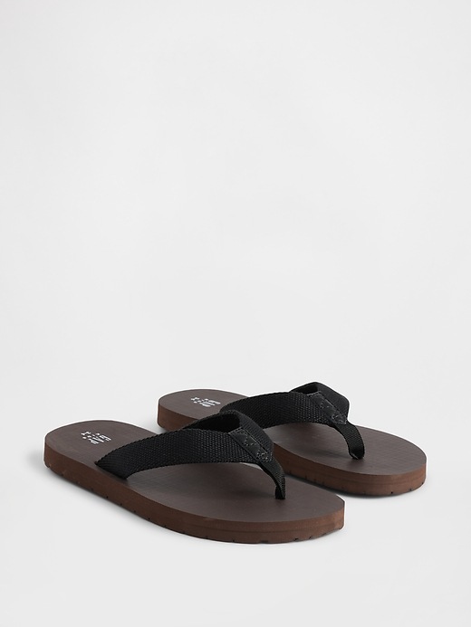 Image number 2 showing, Kids Canvas Flip Flops