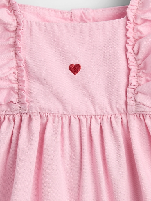 Image number 3 showing, Baby Denim Heart Skirtall