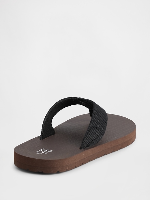 Image number 3 showing, Kids Canvas Flip Flops