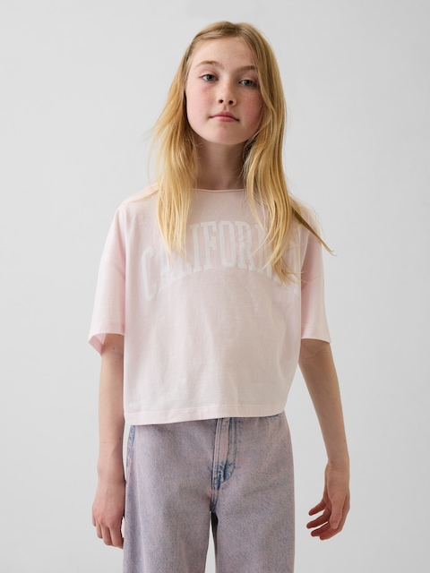 T-SHIRT SURDIMENSIONNÉ À ENCOLURE LARGE POUR ENFANT