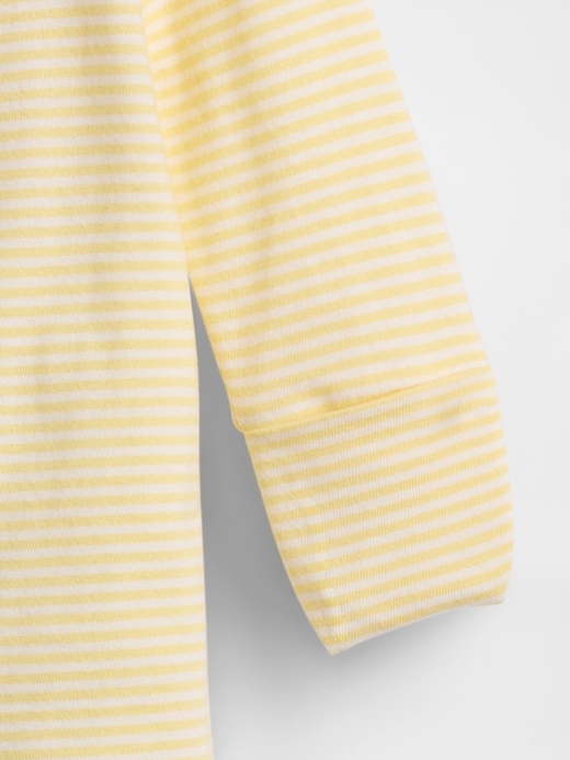 Image number 4 showing, Baby Organic Cotton Footed Zip One-Piece