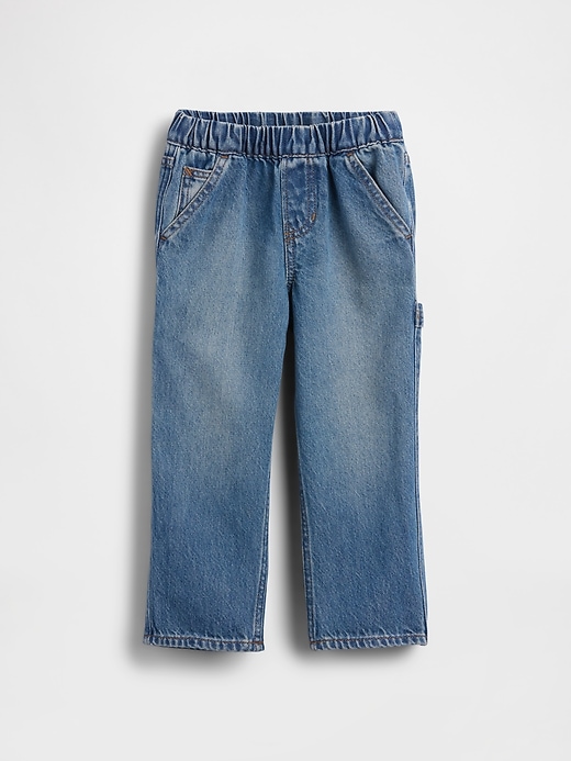 Image number 2 showing, Baby & Toddler Pull-On Baggy Cargo Jeans