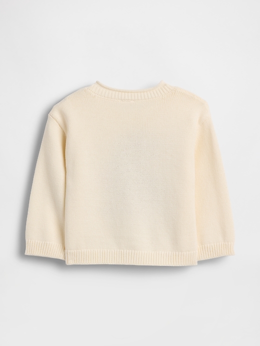 L'image numéro 2 présente Chandail ourson Brannan bleu, blanc et rouge pour Bébé