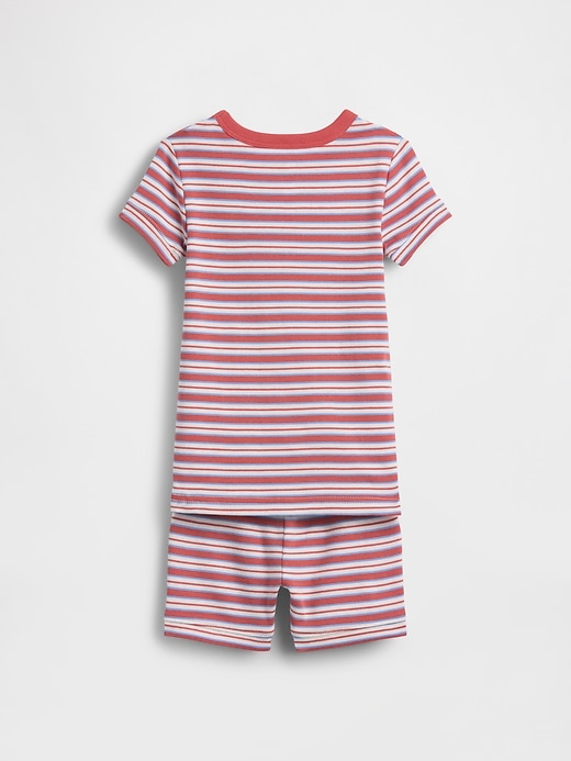 Image number 4 showing, Baby & Toddler Organic Brushed Cotton Stripe PJ Short Set