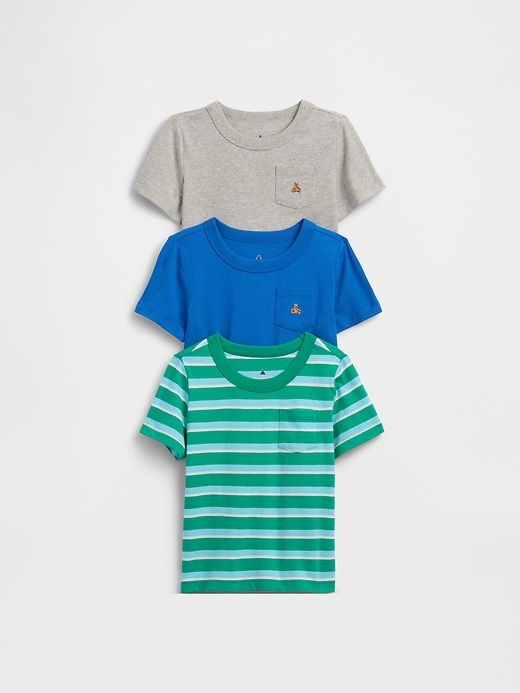 Image number 1 showing, Baby & Toddler Mix & Match Pocket T-Shirt (3-Pack)