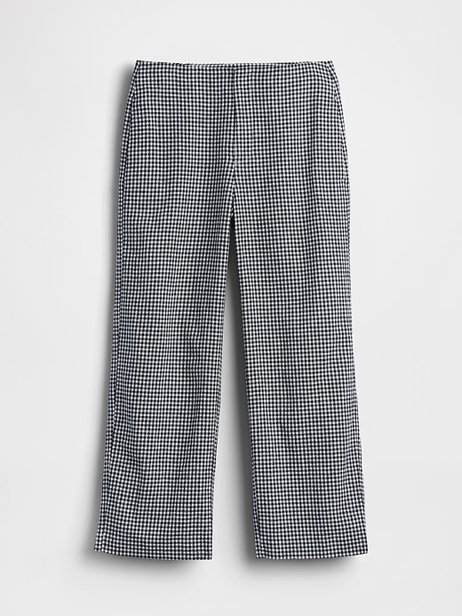 Image number 5 showing, Linen-Blend Relaxed Straight Ankle Pants