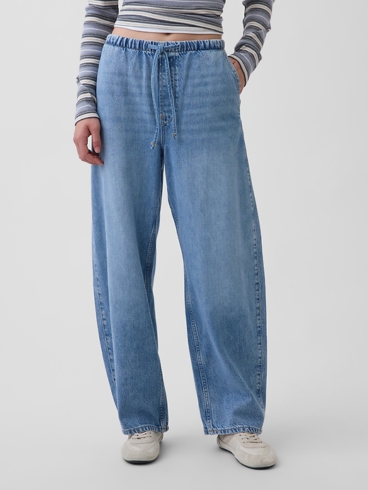 Image number 2 showing, High Rise UltraSoft Easy Barrel Jeans