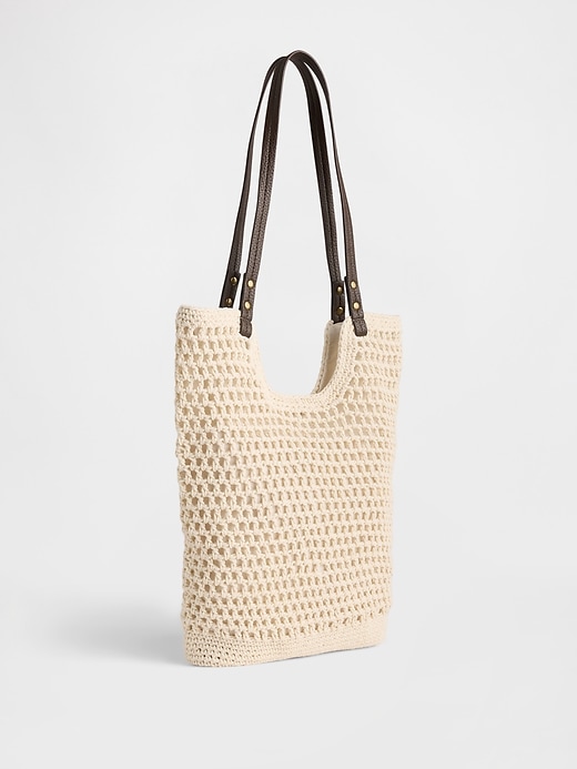 Image number 3 showing, Crochet Tote Bag